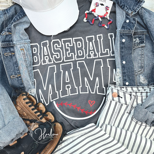 Baseball Mama Fleece - PUFF PRINT!